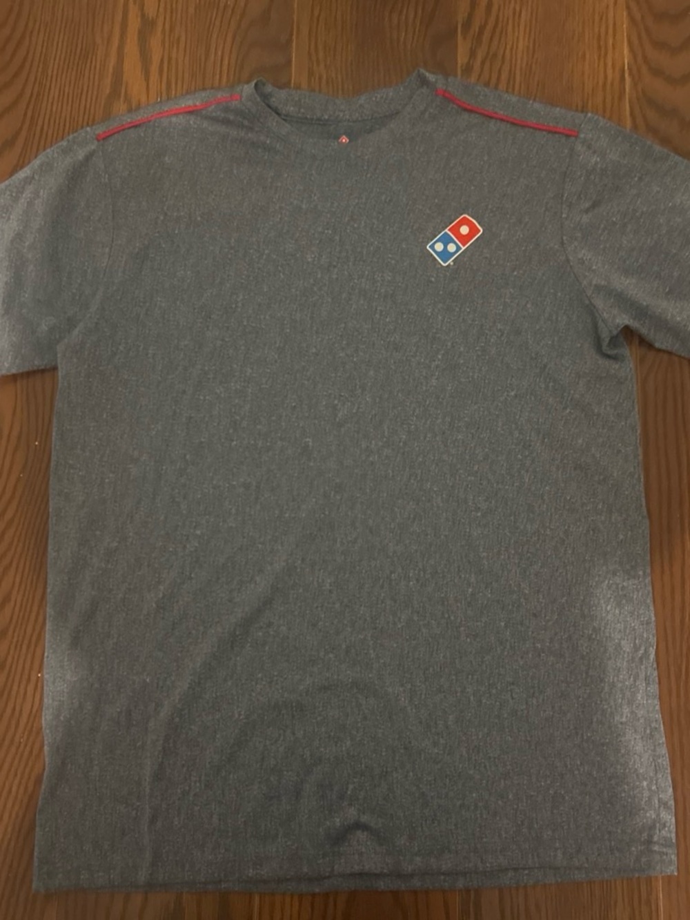 2 pack Logo Men's  Dominos Heather Gray Crew Neck T-Shirt